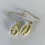 Coffee bean earrings with shepherd hooks